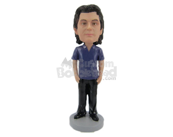 Custom Bobblehead Neat Dude With Straight Posture - Leisure & Casual Casual Males Personalized Bobblehead & Cake Topper Custom Bobblehead Neat Dude With Straight Posture - Leisure & Casual Casual Males Personalized Bobblehead & Cake Topper